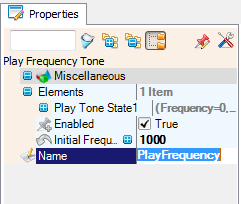 Play Frequency properties